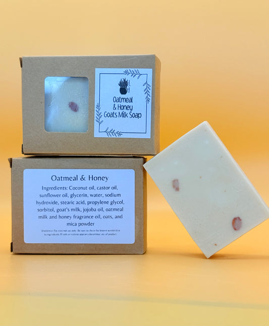 Goats Milk Soap: Oatmeal and Honey