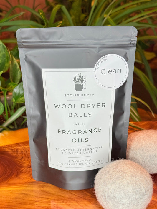 Wool Dryer Balls with Fragrance Oil: Clean