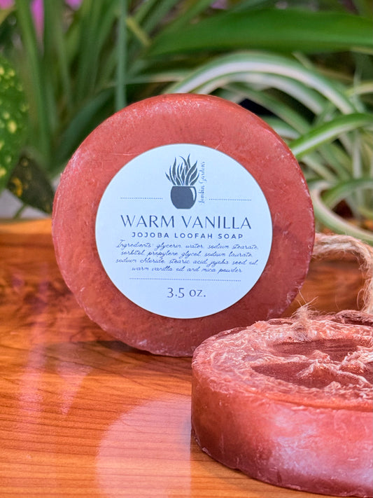 Jojoba Loofah Soap: Warm Vanilla