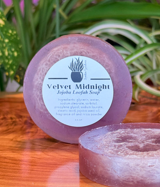 Jojoba Loofah Soap: Velvet Midnight