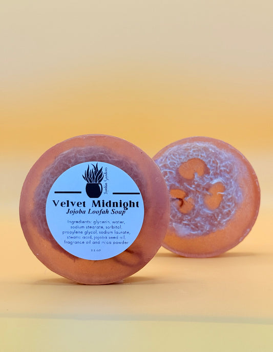 Jojoba Loofah Soap: Velvet Midnight