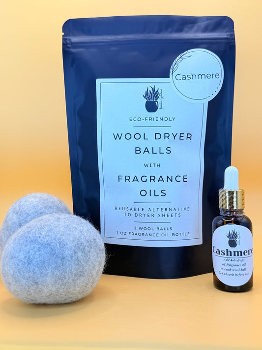 Wool Dryer Balls with Fragrance Oil: Cashmere