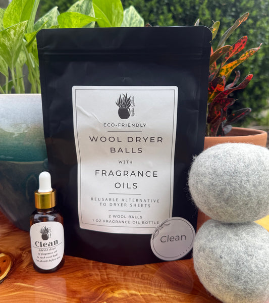 Wool Dryer Balls with Fragrance Oil: Clean