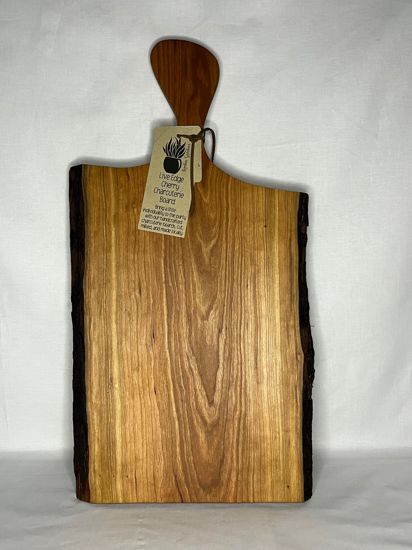 Live Edge Cherry Charcuterie Board 21.5"x11.5"