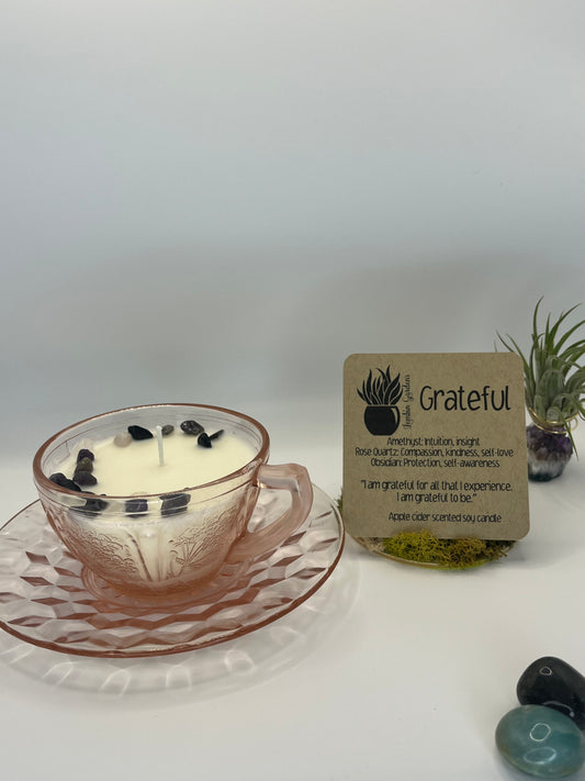 Soy Candle: Grateful (Apple Cider Scent)